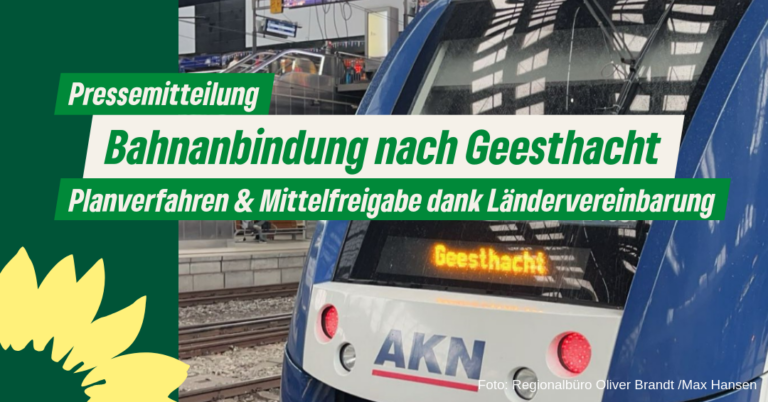 Bahnanbindung nach Geesthacht im Planverfahren