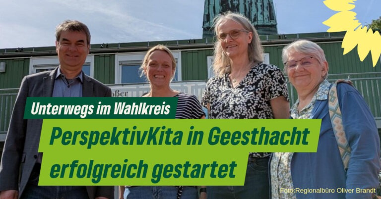 Oliver Brandt beglückwünscht Geesthachter Kindertagesstätte – „PerspektivKita“ erfolgreich gestartet
