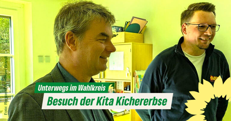 Tag der Kinderbetreuung: Besuch in der Kita„Kichererbse“ in Schwarzenbek
