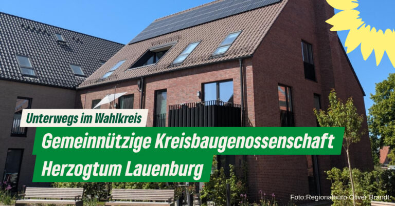 Nachhaltigkeit  beim Wohnungsbau – die Gemeinnützige Kreisbaugenossenschaft Herzogtum Lauenburg