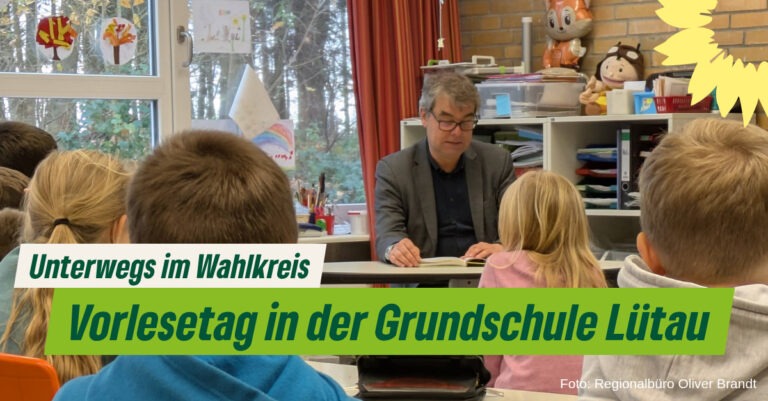 Oliver Brandt zum Vorlesetag in Lütau