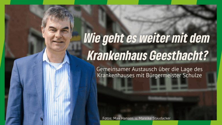 Austausch mit Bürgermeister Schulze über das Krankenhaus Geesthacht