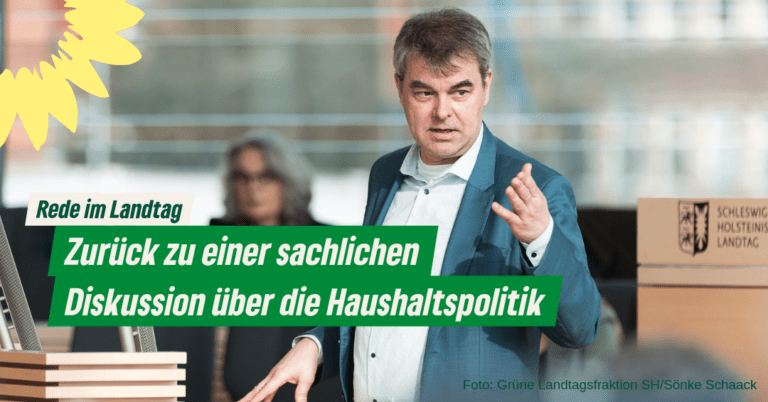 Wir sollten zu einer sachlichen Diskussion über die Haushaltspolitik im Land zurückkehren